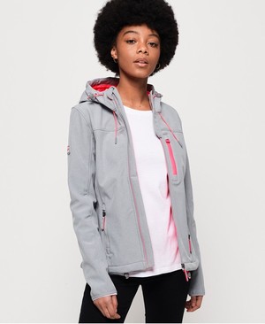 Superdry Summer Hooded SD-Windtrekker Női Kabát Szürke/Rózsaszín | JBECK2165